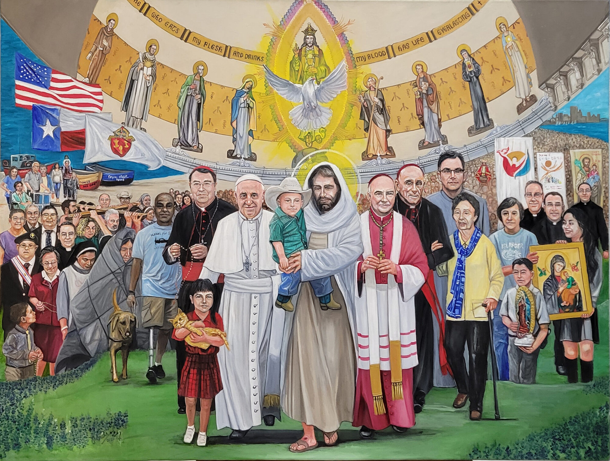 Synod on Synodality Painting for Diocese of Corpus Christi, John 17:11