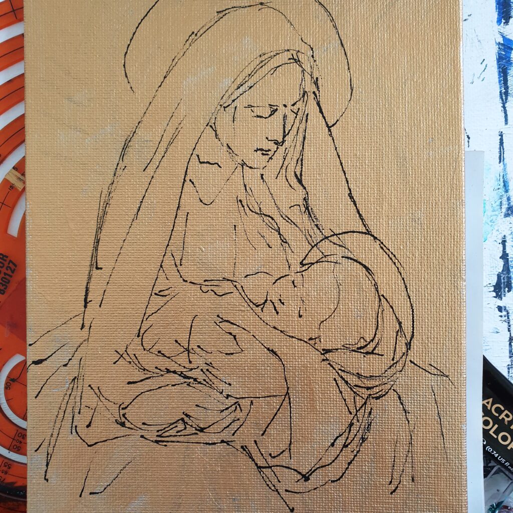 Madonna & Child Sketch