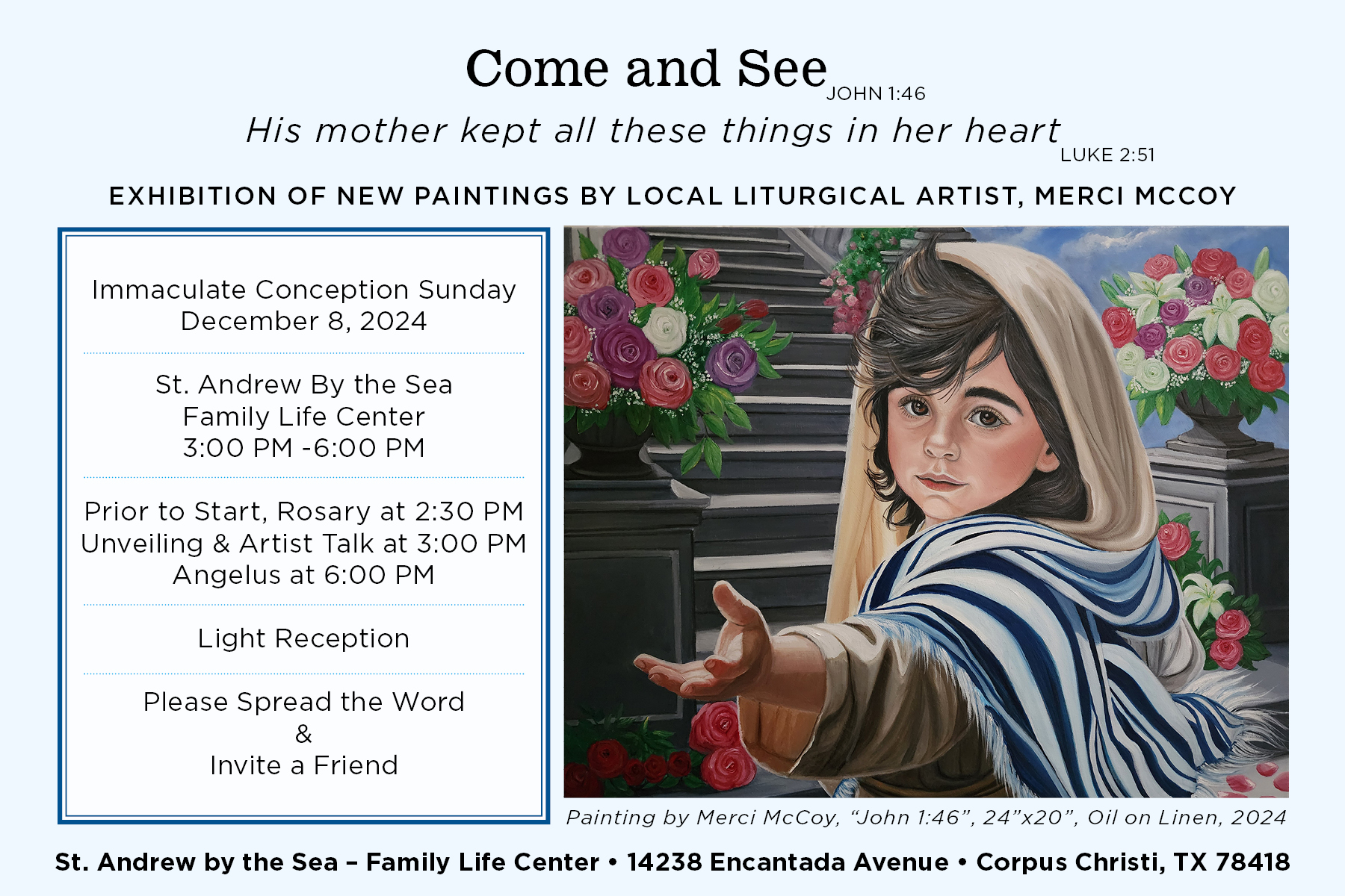 Merci McCoy Solo Art Exhibit Invitation Announcement