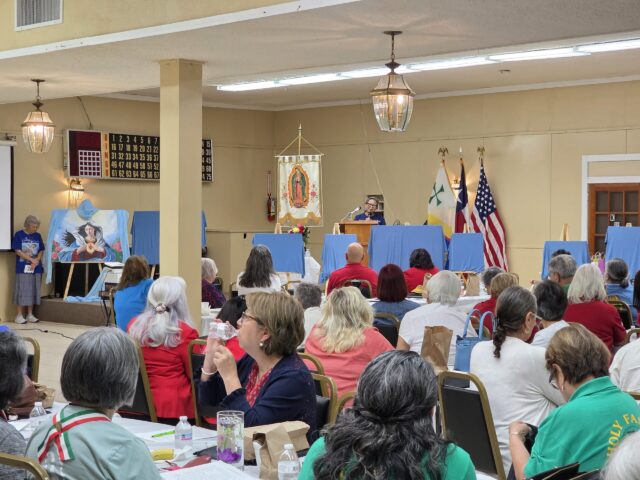 The Society of Our Lady of Guadalupe welcomed the “Come and See” exhibit at Our Lady of Assumption Church, Saturday, Aug 23, 2025